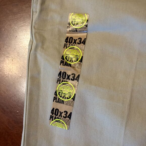 Old Navy Mens Khaki Twill Pants Regular Fit 40x34 - Picture 4 of 14